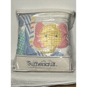 New Vintage Sumersault Nursery Quilt Tummy Time Millennial new mom Nostalgia 90